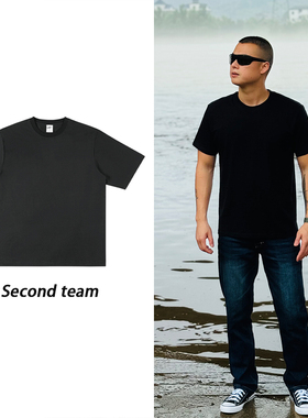 【Second team-江队副】跑量款-精梳紧密棉打底健身运动纯色短袖