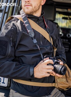 Second team 江队副 Condor鲨鱼皮战术抓绒软壳防泼水保暖冲锋衣