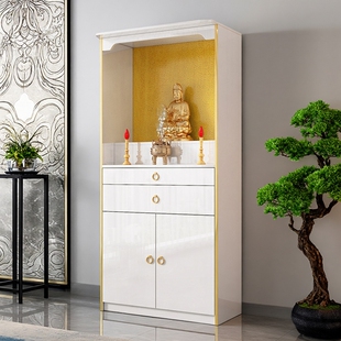 现代家用供香桌实木高端小佛柜定制三层神柜客厅观音财神佛龛