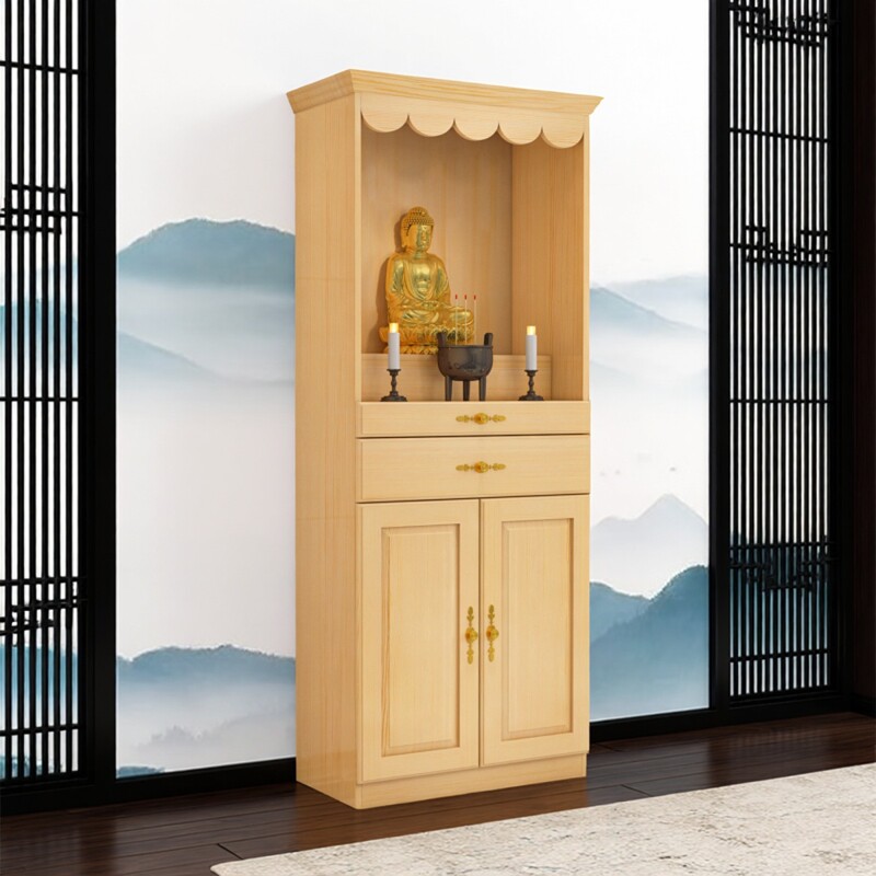 现代轻奢供香桌客厅实木佛柜家用小佛龛财神立柜观音菩萨关公贡台