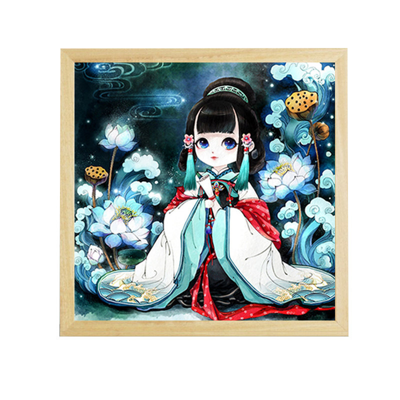 新款印花正品十字绣套件客厅DMC
