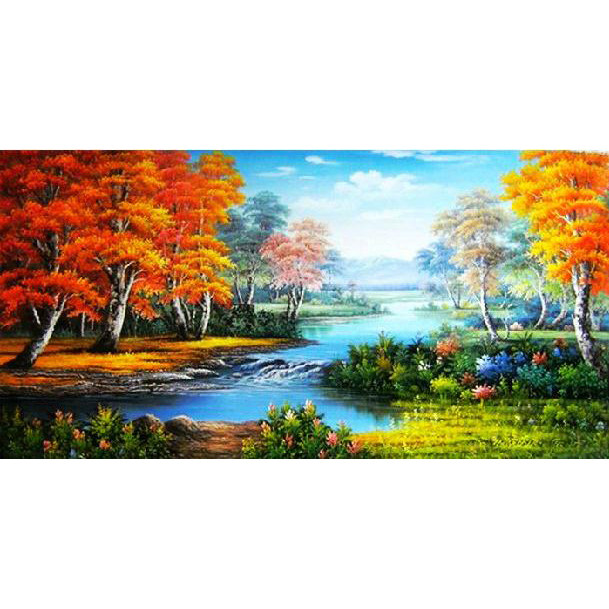 正品名画新版金色年华富锦十字绣