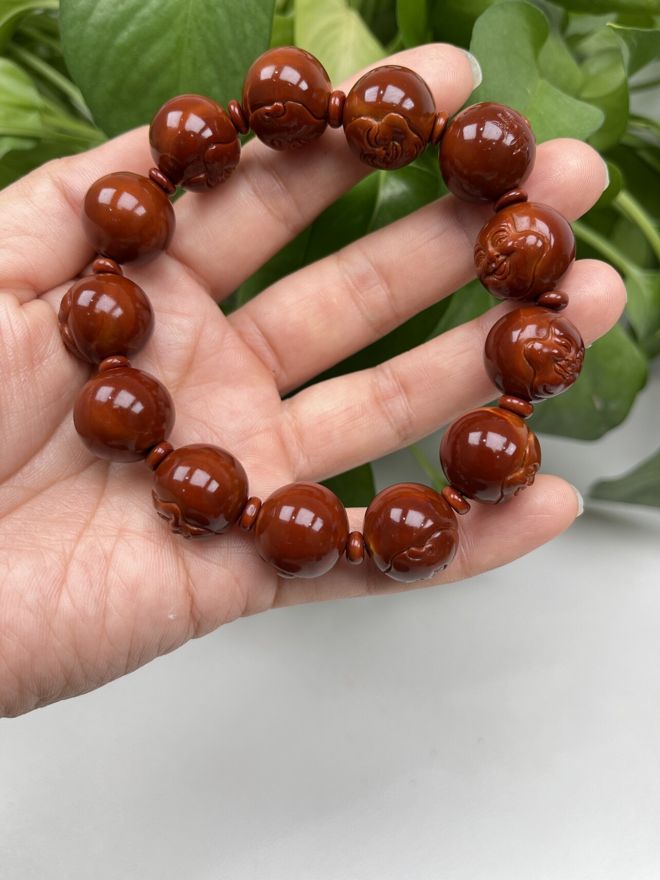 橄榄核包浆老核苏工男女纯手工核雕文玩弥勒佛