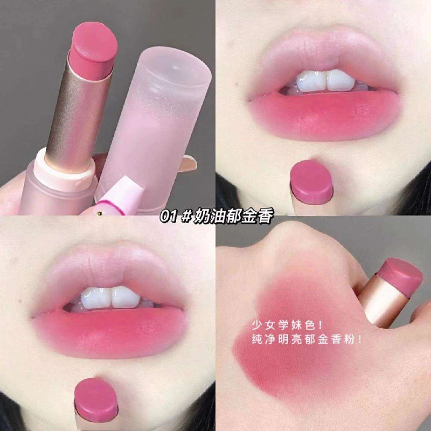 口红粉色印度油哑光丝绒唇膏粉嫩唇蜜素颜唇釉持久裸色系唇泥
