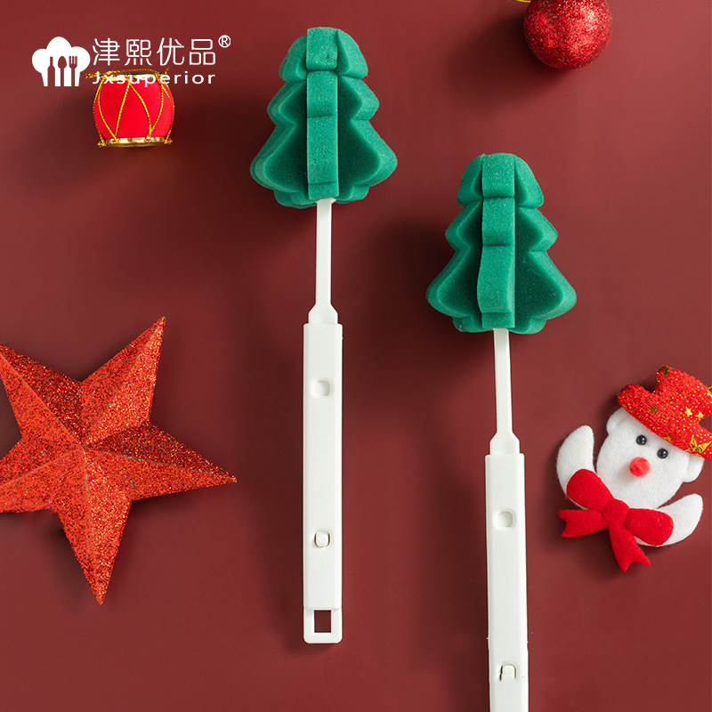 津熙优品可伸缩加长手柄清洁杯刷无死角家用海绵奶瓶水壶水杯洗杯