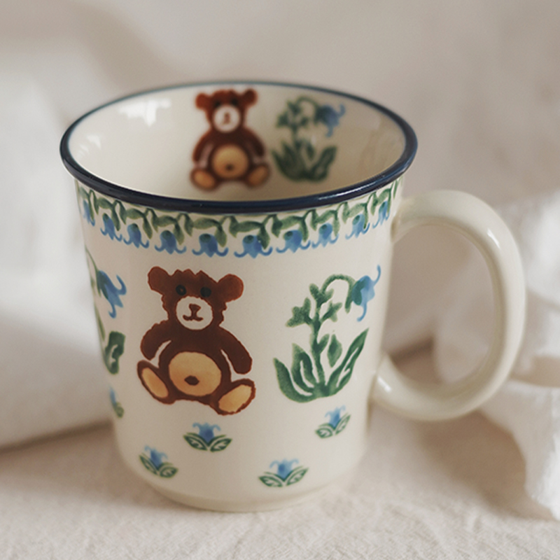 马克杯大容量咖啡牛奶卡通款高颜值儿童少女心超萌欧式餐具