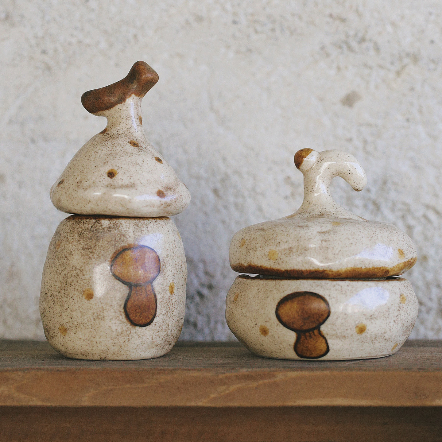 糖罐子复古带盖陶瓷迷你精致储物