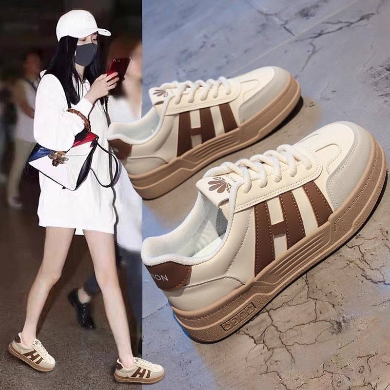 百搭新款ins薄款小白鞋女复古春秋鞋子女平底学生百搭板鞋潮鞋女