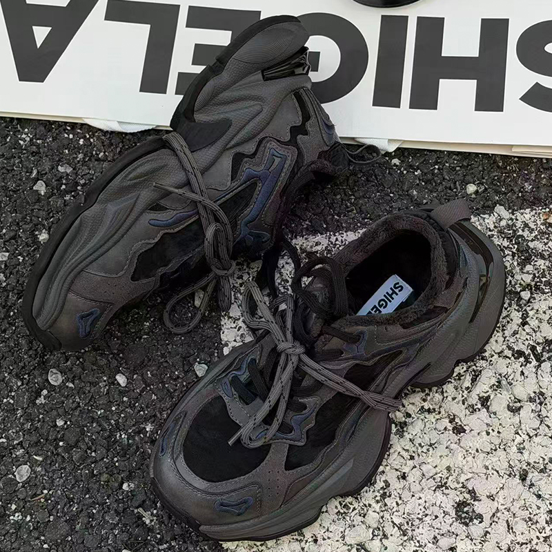 诗歌兰2025冬季新款老爹鞋