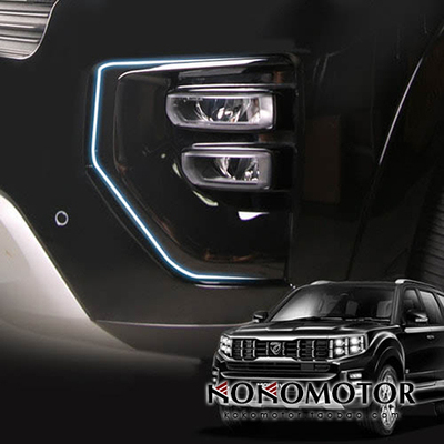 起亚霸锐专用碳纤维花纹雾灯装饰