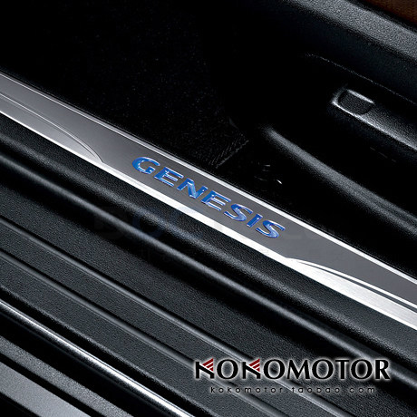 2012现代劳恩斯酷派 GENESIS COUPE 不锈钢LED迎宾踏板 韩国进口