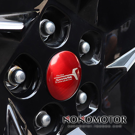 2019~2023现代新胜达HYUNDAI SANTAFE专用铝合金轮毂标 韩国进口