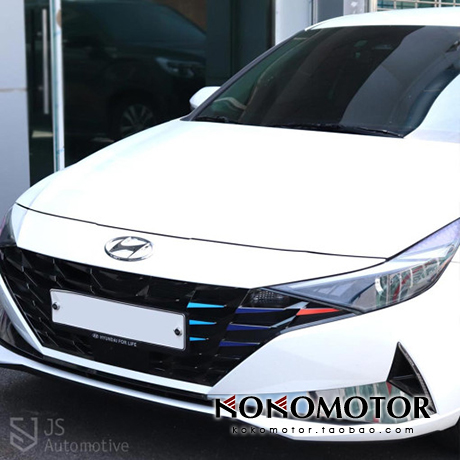 2020-2021现代伊兰特ELANTRA CN7 专用中网彩色装饰贴纸 韩国进口