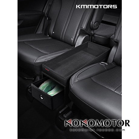 2021~起亚索兰托KIA SORENTO MQ4 2排收纳箱整理箱杯架板韩国进口