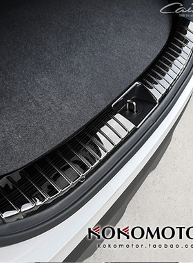 2019现代新胜达TM SANTAFE 专用不锈钢后备箱门槛保护罩 韩国进口