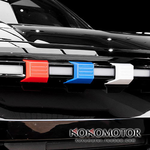 KGM SSANGYONG TORRES EVX 红白蓝三色中网装饰罩 韩国进口