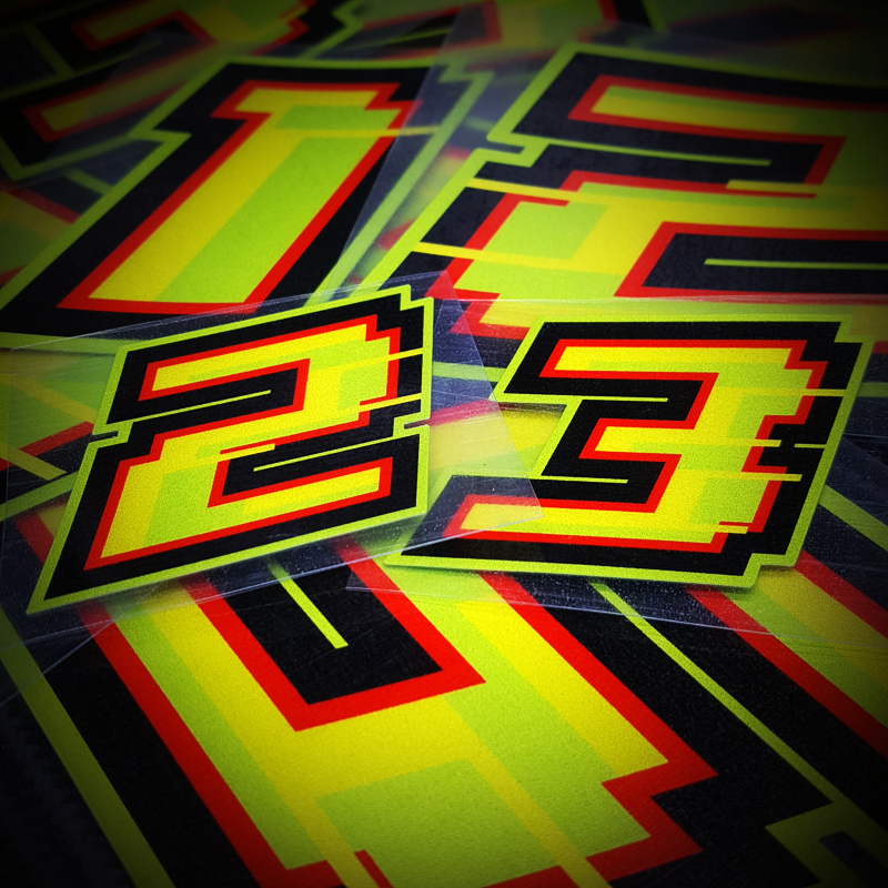 卡思贴pvc车身贴纸数字编号