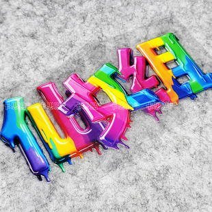 卡思贴个性彩色多巴胺流体汉字 仙女组慢车组奶爸车 汽车文化贴纸