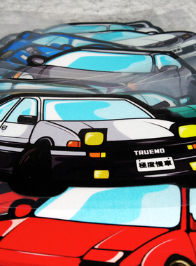 户外防水个性改装反光贴 AE86 S2K R32个性经典车型Q版贴花