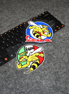 low and slow 适用于VESPA MODS小蜜蜂个性装饰挡划痕反光贴花