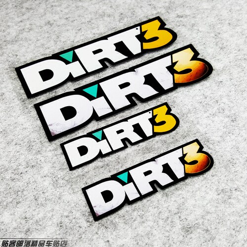 个性创意防水车贴划痕dirt3尘埃