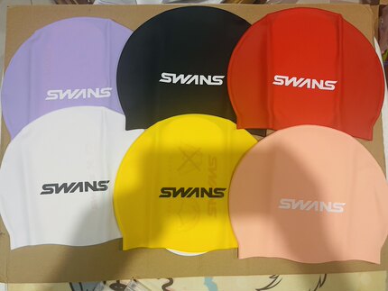 swans硅胶泳帽 加大泳帽 长发大头泳帽 游泳帽