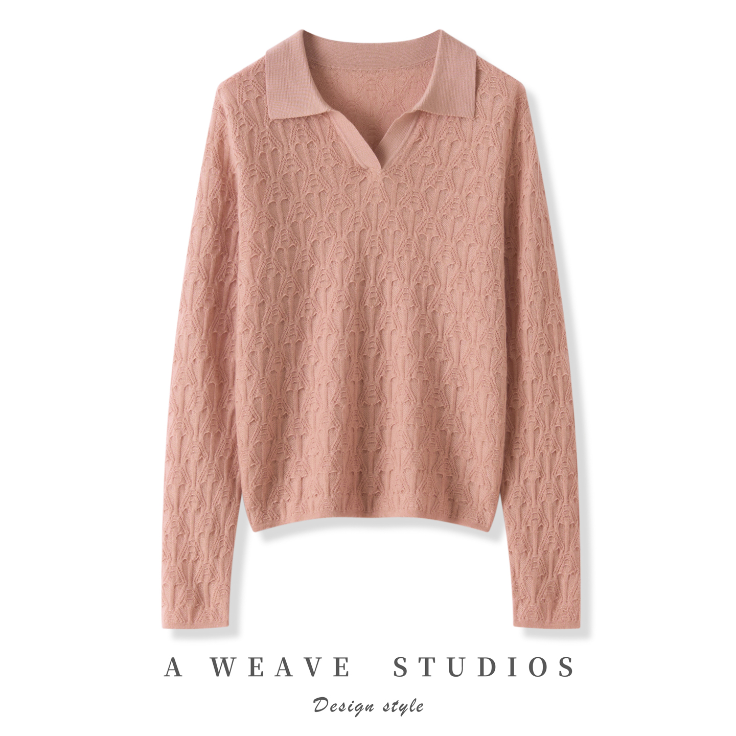 精纺双层提花保暖舒适针织衫