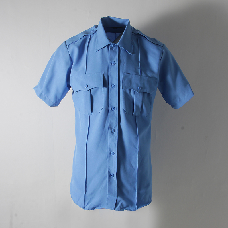 外贸男士宽松短袖工装衬衫NYPD