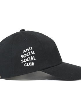如假白送ANTI SOCIAL SOCIAL CLUB男女经典联名百搭棒球帽鸭舌帽