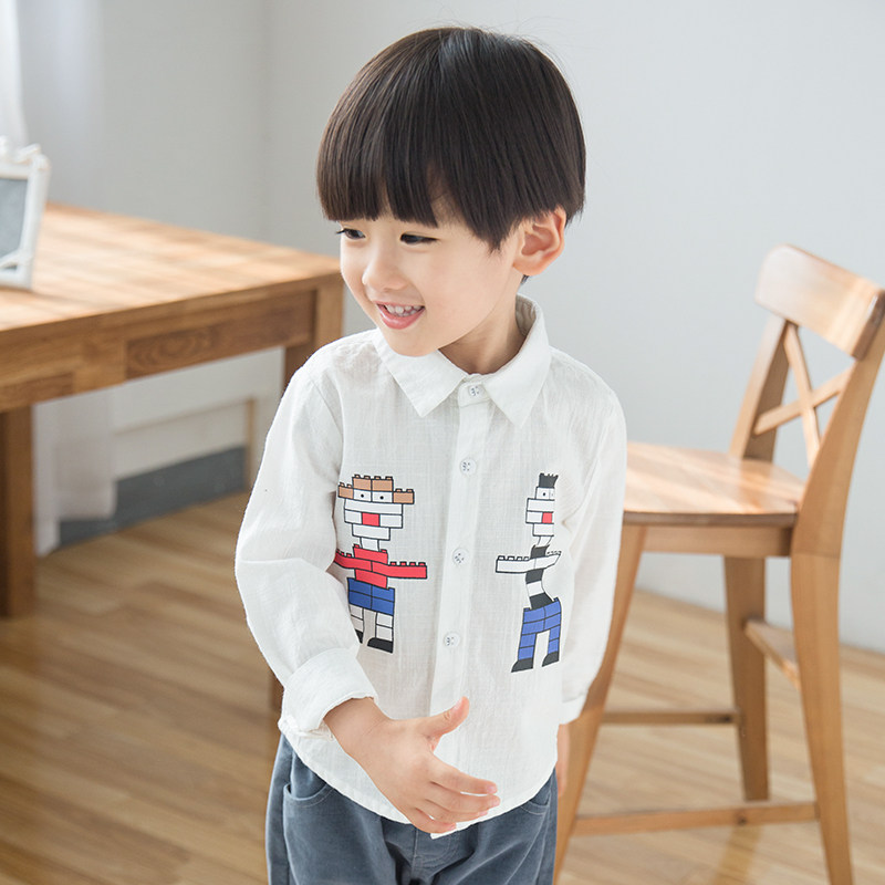 Chemise garcon à manche longue - Ref 2077240 Image 1