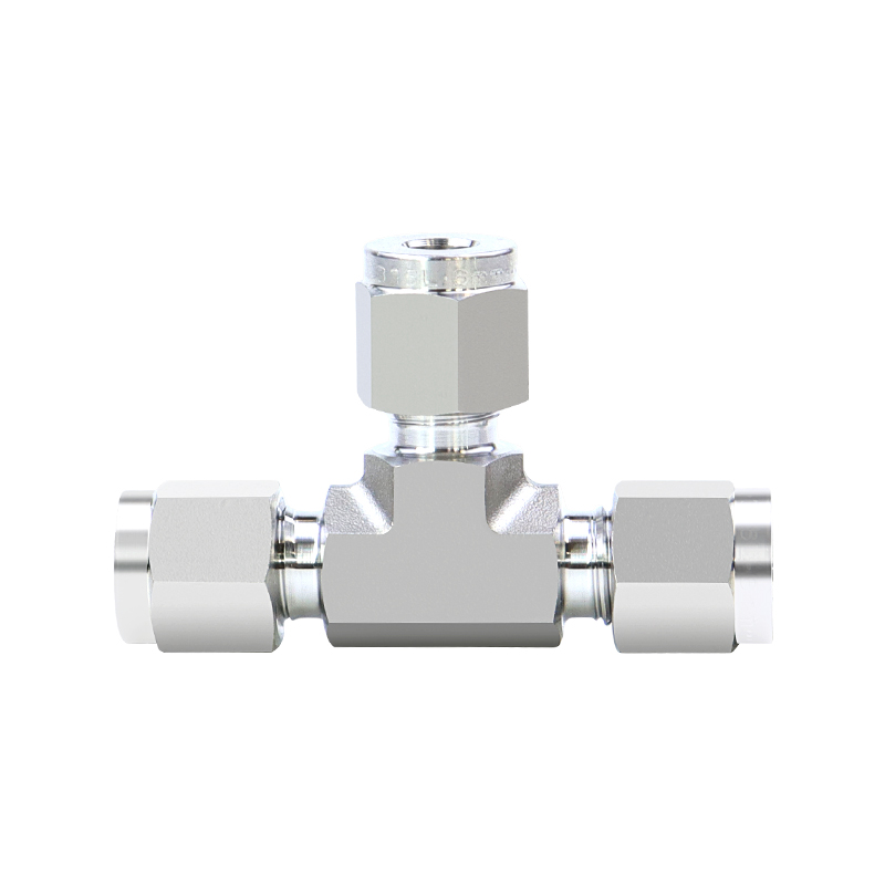 316L不锈钢卡套三通接头1/4 1/8 3/8 1/2 3/4英寸3 6 8 10 12 14