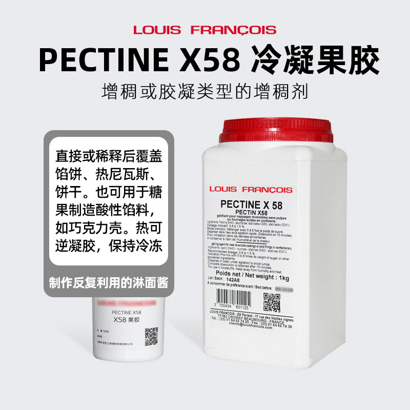 巴黎甜店 法国Louis路易斯X58冷凝果胶食品水果烘焙淋面酱