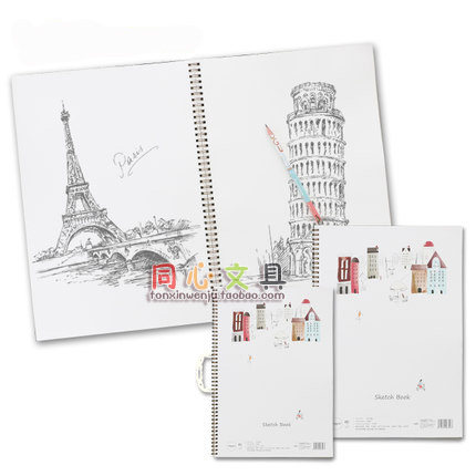 巨门文具16k美术绘画纸涂鸦本