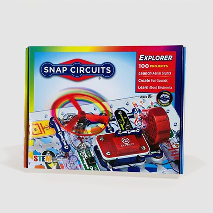 美国电路拼搭玩具Elenco Snap Circuits趣味STEM教育小学生物理8+