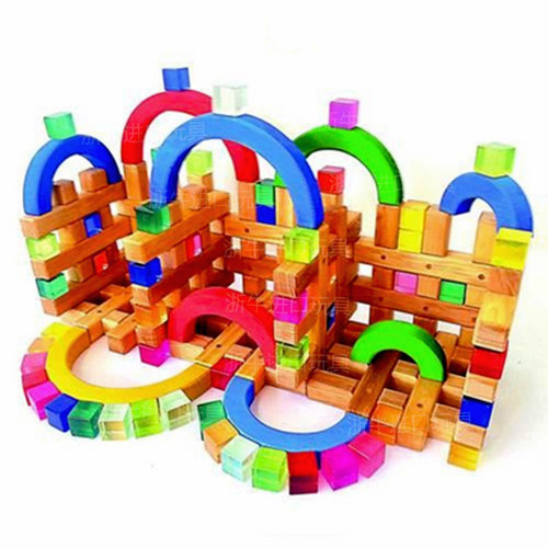 德国BAUSPIEL亚克力宝石积木桤木