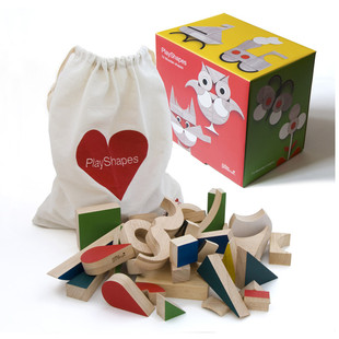 英国miller goodman彩色木块积木欧洲进口玩具艺术想象美术教育3