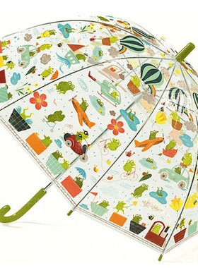 法国djeco儿童安全雨伞公主幼儿园可爱迷你轻便小宝伞具男孩女孩3