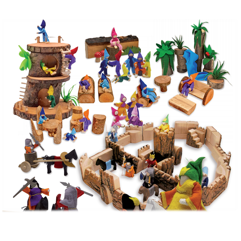 德国magic wood原生态开放式益智木制森林积木摆件儿童玩具3岁+,玩具/童车/益智/积木/模型,木质积木,淘宝优惠券,粉丝福利购,淘宝优惠卷