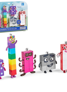 正版numberblocks数字积木人偶6-10hand2mind儿童过家家玩具3岁+