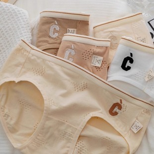 干爽透气告别闷湿困扰 简约字母舒适纯棉内裤 2025秋冬新款 透气内裤