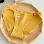 纯棉女内裤 性感高开叉低腰性感显身材舒适透气纯欲少女三角短裤 头