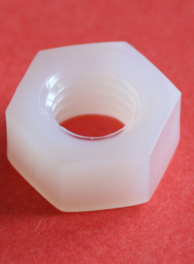 耐强酸强碱耐腐蚀PVDF六角螺母M3M4M5M6M8M10M12M14M16M20