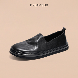 DREAMBOX钧博一脚蹬男士透气乐福鞋意大利XL发泡底轻便百搭懒人鞋