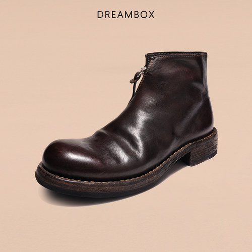 dreambox新款男士手工固特异皮靴