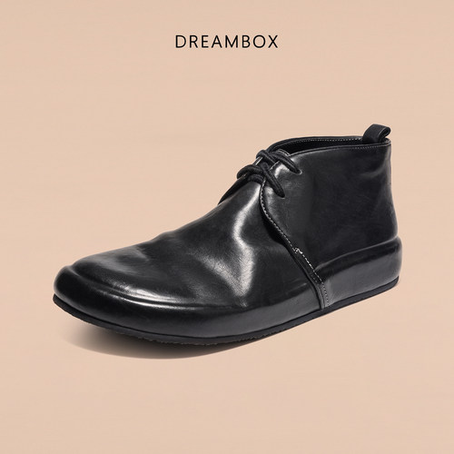 Dreambox钧博男士中帮休闲皮靴