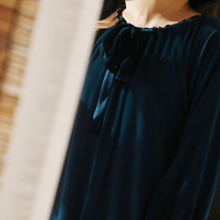 意大利进口丝绒 有些人不会懂丝绒的差别比人和兽还大 丝绒连衣裙