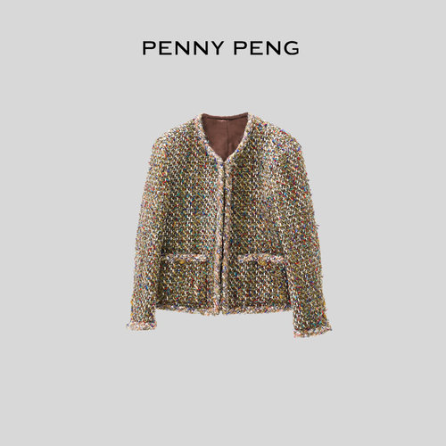 森林暮彩花色小香风外套