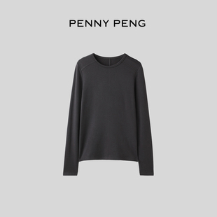 打底内搭T恤男女款 黑标系列秋冬保暖圆领长袖 发热打底 PENNYPENG