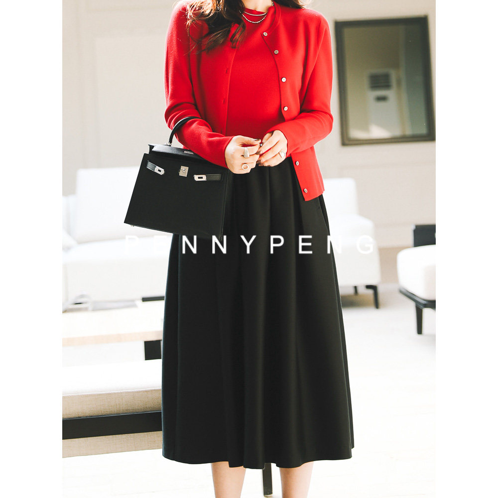 PENNY PENG “时髦妖精” 两色丝毛大裙摆半身裙 DF01051,女装/女士精品,半身裙,淘宝优惠券,粉丝福利购,淘宝优惠卷