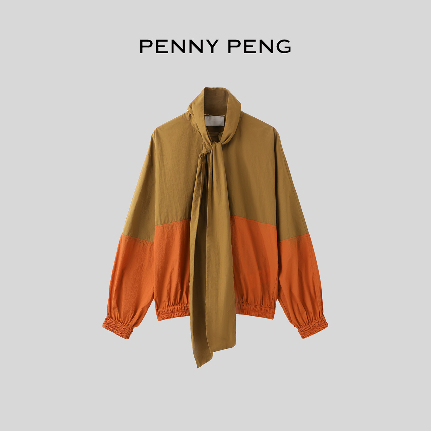【散热防晒双效】PENNYPENG 莫兰迪 进口面料蝴蝶结领设计感上衣